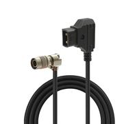 D-Tap vers Hirose Câble d'alimentation spiralé mâle à 4 broches compatible avec les appareils audio 688, 644, 633, Zoom F8/F4, MixPre-10 II, SmallHD AC7, DP7, adaptateur d'alimentation de batterie