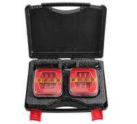 D-TECH Plaque LED de Feu Remorque Sans Fil 12V 24V, Magnétique Éclairage de Arrière Camion Voiture,feux LED remorque sans fil bluetooth,kit de feux arrière led remorque,Homologation ECE R10 EMC CE