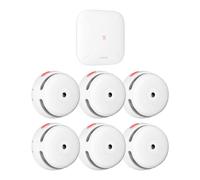 D¨¦tecteur de fum¨¦e Wi-Fi X-Sense, kit de s¨¦curit¨¦ domestique avec station de base SBS50, compatible avec l'application de s¨¦curit¨¦ domestique X-Sense, FS61