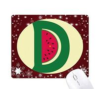 d tendance alphabet pastèque fruits mignon tapis de souris en hiver flocon de neige