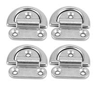 D Tie Down 316 en Acier Inoxydable de Bateau Pliant Pad Eye Lashing D Anneau d'arrimage Taquet pour Bateau à Moteur Yacht Camion(ZWS3217 8 (4 pièces))