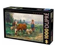 D-TOYS Casse-tête Bergère avec troupeau 1000 pièces