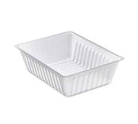 D-Work 1500 Barquettes Charcutières 500cc de 14,3 x 11,1 x 4,9 cm - Emballage Pro Fraîcheur Transparent Alimentaire