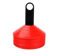 D-Work - Lot de 50 Coupelles D'Entraînement Souples avec Support - Marquage Terrain Sport Football Athlétisme - Ø20 x H5 cm - Polyéthylène Incassable