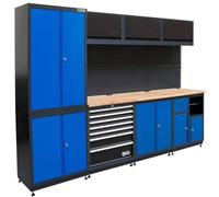 D-Work Système d'Unité Murale 4 Modules - Bois, 118 x 216 x 140 cm - Rangement Modulable et Esthétique