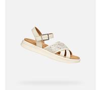 Geox Femme D Xand 2s B Sandales compensées, Papyrus, 37 EU
