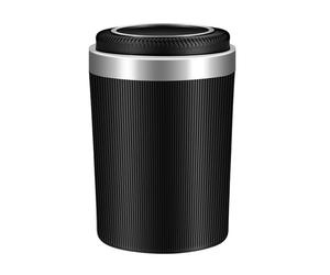 D09C Autoaschenbecher avec Couvercle + Éclairage LED pour Porte-Boissons Odeur