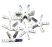 D0MESTAR Dome géodésique F3 3/8: Kit de 46 connecteurs de Montage métal Acier Inoxydable (INOX A2 / SS304) pour Dome 3V 3/8: Serre, hamacs, Atelier, cabane Jardin, abri Poules, moustiquaire
