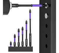 D1 Anti-Slip And Shock-Proof Bits Screwdriver Bits - High Hardness Strong Magnetic, 6-Piece Phillips Magnetic Screwdriver Bit Set