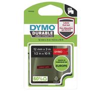 D1 Durable Ruban Étiquettes - 12mm X 3M Blanc Sur Rouge - 1978366