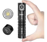 D1 Edc Led Torch 1100 Lumens Magnetic Rechargeable Flashlight Ip68 Waterproof Bi-Directional Small Clip On 6 Modes For Camping Hiking Outdoor Work