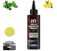 D1 Glass Polishing Liquid, Car Glass Oil Film Remover & Auto Scratch Repair Compound, Car Scratch Remover, Anti-Fog Hydrophobic Coating Spray, Scratches,Oil Film with Sponge (1pcs)