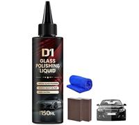 D1 Glass Polishing Liquid, Dissolvant de film d'huile de verre de voiture & Polish - Spray de revêtement hydrophobe pour anti-buée et clarity, élimine les rayures, les marques tourbillonnantes, les