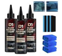 D1 Glass Polishing Liquid, liquide de polissage pour vitres auto, nettoyant pour vitres et dégraissant, élimine les traces d'essuie-glace, les rayures (3)