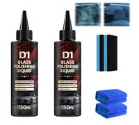D1 Glass Polishing Liquid, liquide de polissage pour vitres auto, nettoyant pour vitres et dégraissant, élimine les traces d'essuie-glace, les rayures (2)