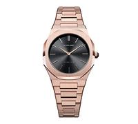 D1 Milano Montre analogique à Quartz pour Femme avec Bracelet en Acier Inoxydable UTBL06, Noir, Bracelet
