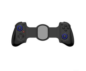 D11 Manette de jeu télescopique raffinée avec réglage de la lumière RVB, capacité turbo et vibration pour Android Switch (Noir)