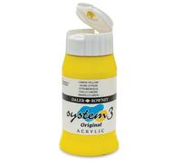 [D129500651] DALER ROWNEY Flacon 500ml Peinture System3 Acrylique Jaune citron
