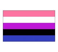 D12c 90x150 Cm Fluide De Gender Et Gender Fluid, Accessoire De Sécurité, Lgbt, Dimension 90x150cm, 3x5 Drapeau Haute Qualité ""Nipseyteko