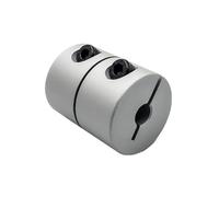 D15L20 Collier de serrage rigide en aluminium for arbres de 2 à 8 mm(4mm to 4mm)