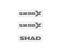 Shad Kit autocollants SH58X pour Top Case – 10 cm