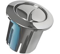 D1D - Double bouton poussoir de chasse d'eau uni - Chrome AH0002100R - Corps court pour Roca