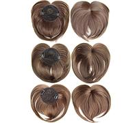 D1DCOHB Hair Bun, Perruques Courtes Bob avec Frange Perruques avec Frange for Femmes Noires postiches de Cheveux Humains for Femmes(8#+M4/30+M2/30)