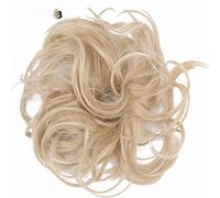 D1DCOHB Hair Bun, Postiche Chignon désordonné Extensions de Cheveux synthétiques ondulées ébouriffées postiche(27BT613)