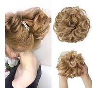 D1DCOHB Hair Bun， Postiche en Chignon désordonné, postiche for Femme, Extension de Queue de Cheval, Cheveux Humains, décorations de Cheveux, Extensions chignons ébouriffées(1822)