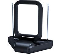 D2 Antenne Tv Intérieure Uhf-Avec Filtre 5G-Compatible Uhd/4K Et Dvb-T/Dvb-T2-Portée 15 Km-Noire
