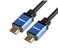D2 Cable HDMI 2.1 Ultra HD 8k Connecteurs en Or Nylon Tressé - High Speed par Ethernet Full HD 1080P / 2160P 60Hz 3D TV PS5 - Câble Triple Blindage - Connecteurs plaqués - 1M - Noir