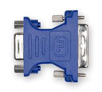 Adaptateur DVI-I mâle vers VGA femelle (D-sub DE-15) (Bleu)