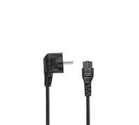 CABLE D'ALIMENTATION SECTEUR 3 PÔLES TREFLE 2,5 M NOIR