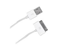 D2 Diffusion - Câble de chargement / de données - Apple Dock mâle pour USB mâle - 1 m - blanc - pour Apple iPad/iPhone/iPod (Apple Dock)