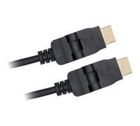 Cable HDMI 1.4 1,5m M/M inclinable 180° (Noir)