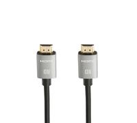 Câble HDMI mâle/mâle 2.0a 1m50 noir High Speed - 4Ka50/60Hz - Ultra HD - Fiches Or