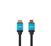 Câble HDMI mâle/mâle 2.1 en nylon tressé - 5m - compatible 8K/60Hz - 4K/120Hz