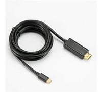 D2 Diffusion – Câble USB-C vers HDMI – Compatible USB-C 3.1 – 2 m – Connecteurs Or