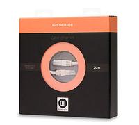 D2 Diffusion Câble RJ45 droile mâle 20m Blindage U/UTP - Cat 6 - Coloris Gris