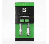 D2 Diffusion Câble RJ45 mâle vers coaxial mâle 2,00 m Cat 6 Diamètre 9,52 mm Garantie 10 ans Blanc