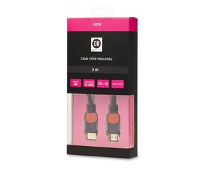 D2 Diffusion D2HDMI300 câble HDMI 3 m HDMI Type A (Standard) Noir