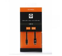 D2 Diffusion D2USBCMICUSB150 câble USB 1,5 m USB C Micro-USB A Noir