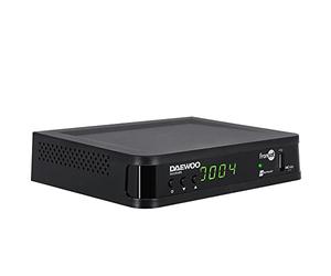 D2 Diffusion Daewoo Décodeur Satellite DVB S/S2 - FRANSAT - avec Carte d'abonnement Incluse - Dolby Digital Plus - AC3 - Tuner - EPG - avec télécommande