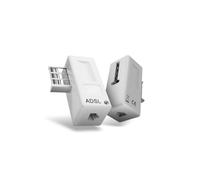 D2 Diffusion Fiche téléphonique avec Filtre ADSL mâle/Femelle + entrée RJ11 Femelle Blanc