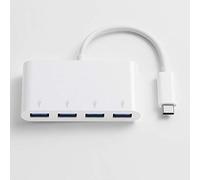 D2 Diffusion Hub USB-C 4 Ports USB 3.0 pour PC, PC Portable et MacBook