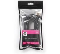 D2 Diffusion – Rallonge câble HDMI mâle/femelle 3 m – Plaqué or, 4K, AWG 30 – Noir