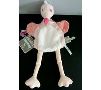 D2. DOUDOU PLAT MARIONNETTE KALOO NOPNOP FLAMANT ROSE CREVETTE NEUF ETIQUETTE