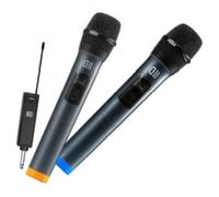 D2 Pack 2 Microphone Dynamique DII sans Fil avec écrans Omnidirectionnel récepteur Rechargeable, Jack 6.35mm Pack de 2pcs