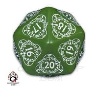 D20 Vert & Blanche Compteur Des Niveaux