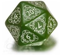 D20 VERT & BLANCHE COMPTEUR DES NIVEAUX Vert G